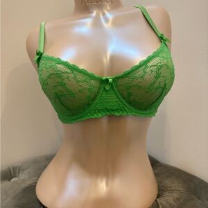 Mimi Holliday Green Lace Underwire Bra